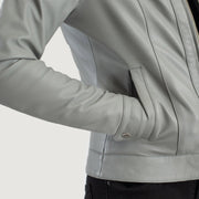 Vixen Classic Collar Veste en Cuir pour Femme – Vue produit alternative 6