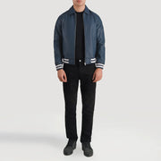 Walton Varsity Veste en Cuir pour Homme – Vue produit alternative 4