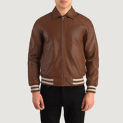 Walton Varsity Veste en Cuir pour Homme – Vue produit alternative 4