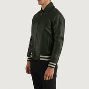 Walton Varsity Veste en Cuir pour Homme – Vue produit alternative 2