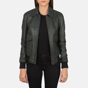 Westa A-2 Blouson Bomber en Cuir pour Femme – Vue produit alternative 1