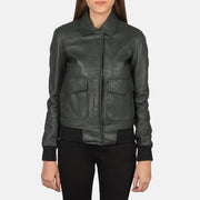 Westa A-2 Blouson Bomber en Cuir pour Femme – Vue produit alternative 4