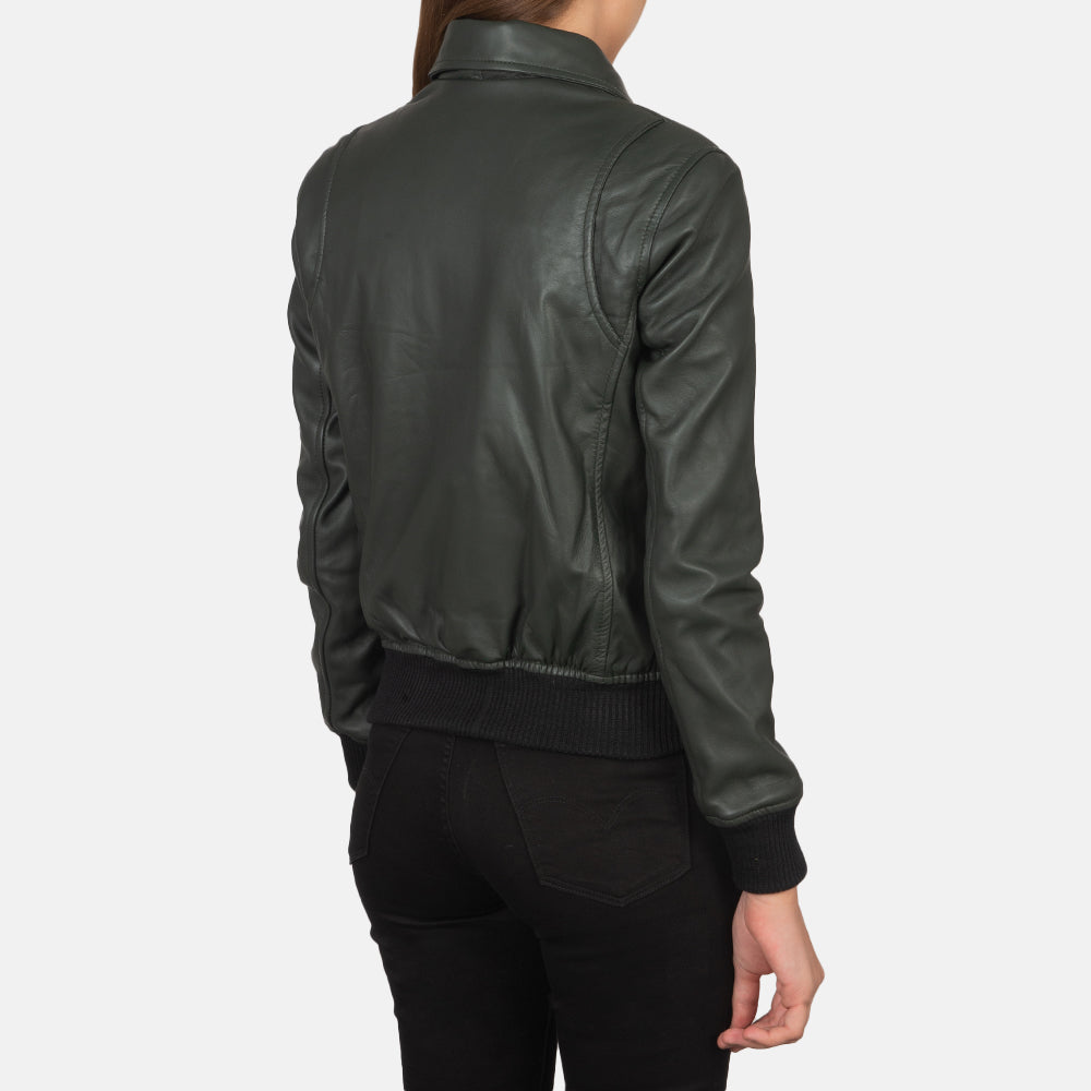 Westa A-2 Blouson Bomber en Cuir pour Femme – Vue produit alternative 5