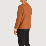 Willis Varsity Veste en Cuir pour Homme – Vue produit alternative 5