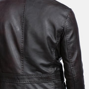 
Cuir de vachette véritable avec grain de cuir pull-up patiné & surpiqûres renforcées haute résistance