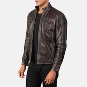 Youngster Veste Motard en Cuir pour Homme – Vue produit alternative 2