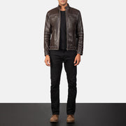 Youngster Veste Motard en Cuir pour Homme – Vue produit alternative 3
