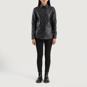 Zenith Shirt Veste en Cuir pour Femme – Vue produit alternative 3