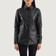 Zenith Shirt Veste en Cuir pour Femme – Vue produit alternative 4