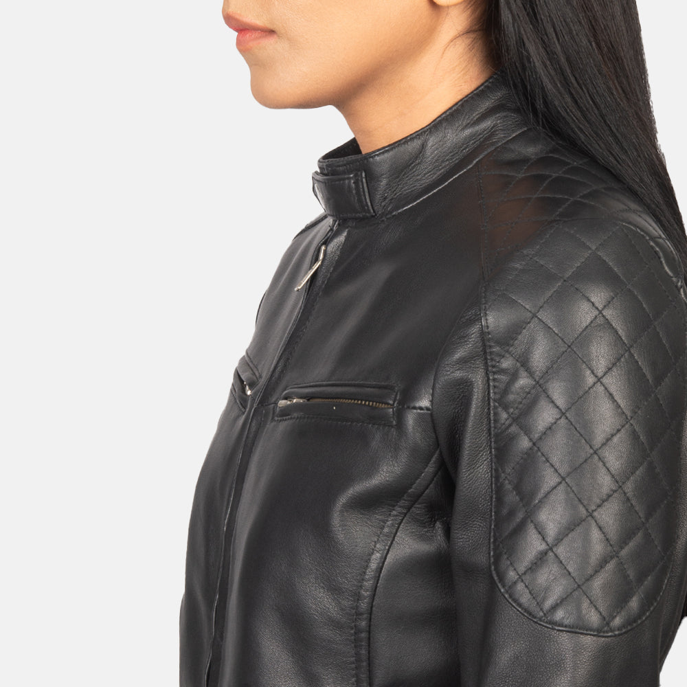 
Zenna Blouson Bombardier en Cuir pour Femme – alternate product view 6